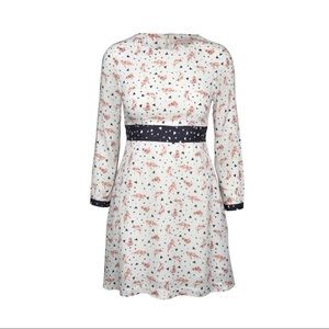 paul& joe sisters fox print half sleeve dress